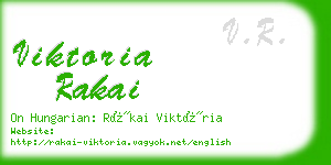 viktoria rakai business card